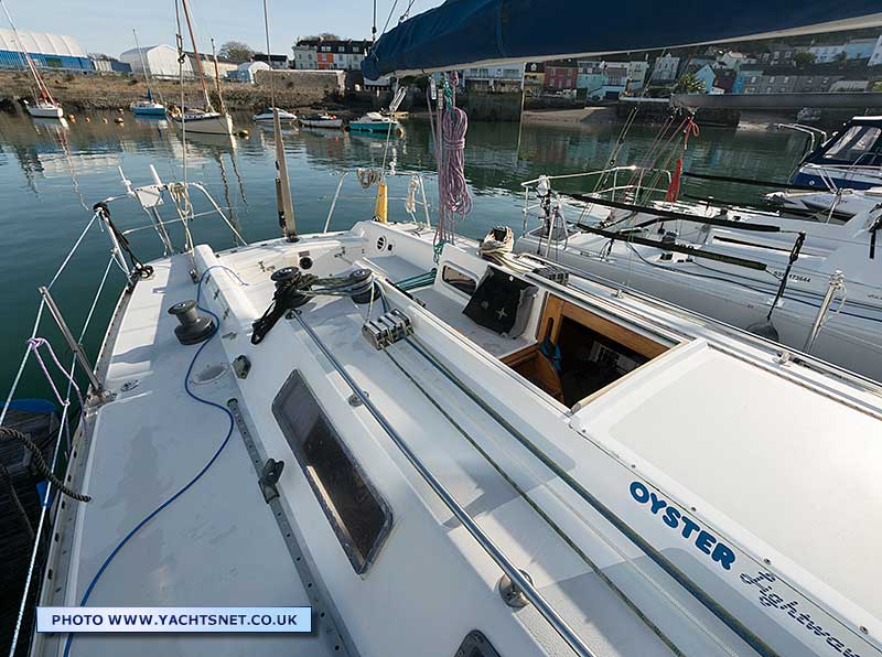 Deck aft to cockpit