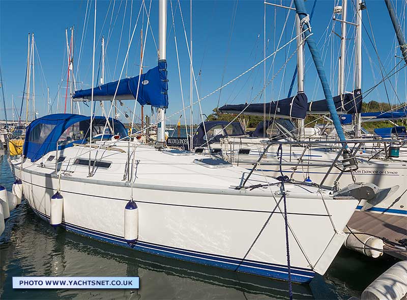 Moody S31 for sale - moored Oct 2024