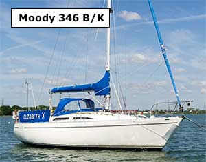 Moody 346 bilge-keeler for sale