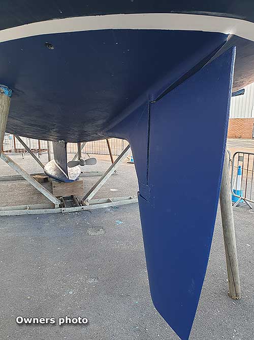 Keel and rudder