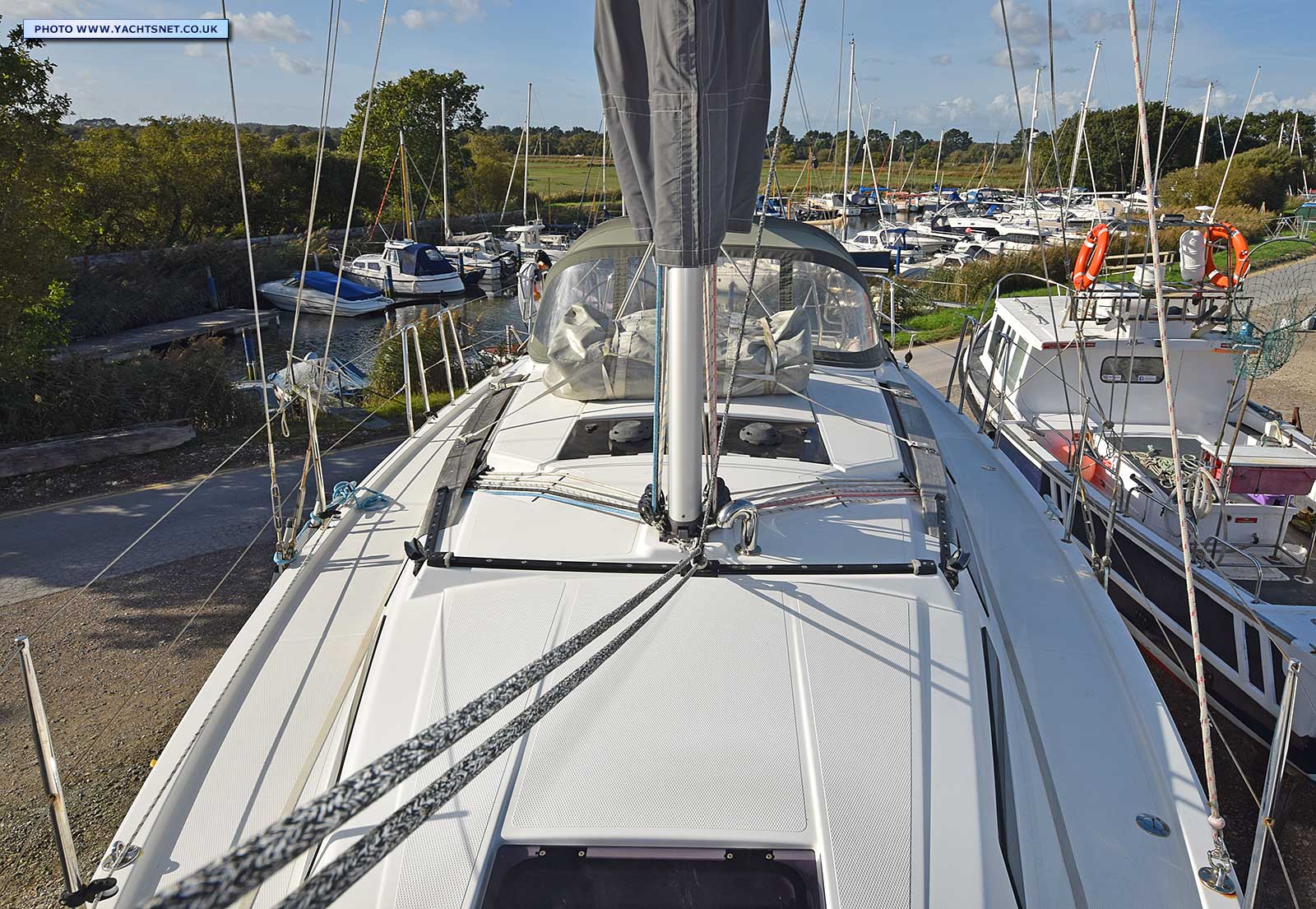 Deck aft