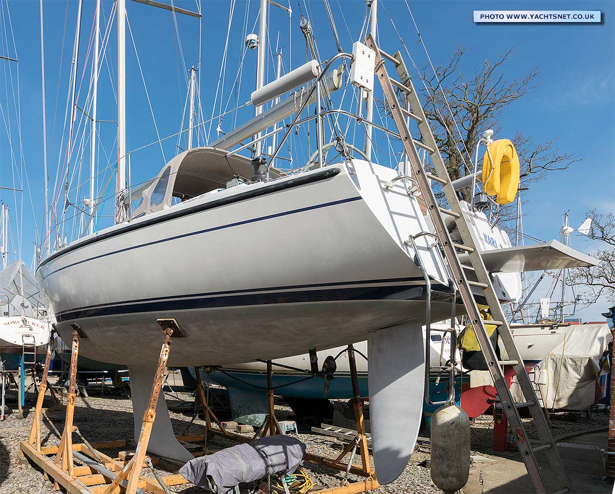 Ashore stern